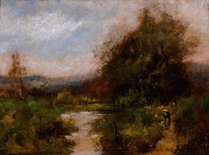 Landscape by Eugene Galien-Laloue Oil Painting