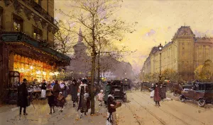 Place de la Republique Oil Painting by Eugene Galien-Laloue - Bestsellers