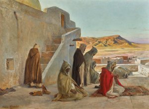 Evening Prayers by Eugene Girardet Oil Painting