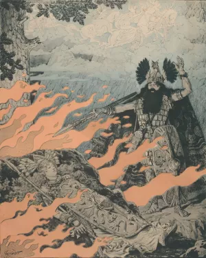 Affiche voor Die Walkure van Richard Wagner by Eugene Grasset Oil Painting