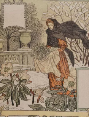 Decembre by Eugene Grasset Oil Painting