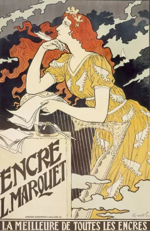Encre L. Marquet by Eugene Grasset Oil Painting