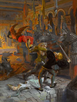 Eviradnus by Eugene Grasset Oil Painting