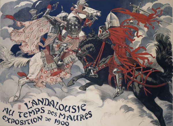 Main Product Photo of L'andalousie Au Temps Des Maures  Painting by Eugene Grasset