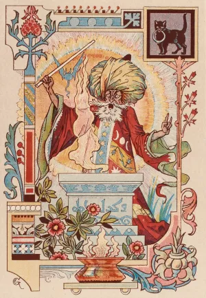 Magicien oriental by Eugene Grasset Oil Painting