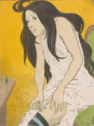 Morfineverslaafde vrouw by Eugene Grasset Oil Painting