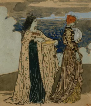 Princesse de legende by Eugene Grasset Oil Painting