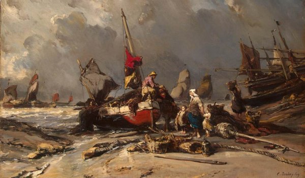 Main Product Photo of After a Storm Painting by Eugene Isabey