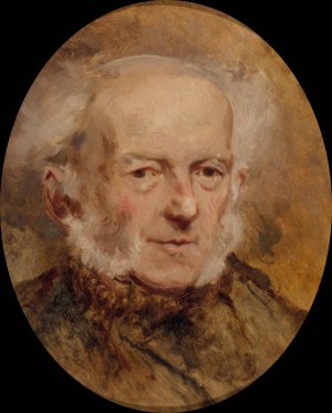 Portrait du peintre Jean-Baptiste Isabey, pere de l'artiste by Eugene Isabey Oil Painting