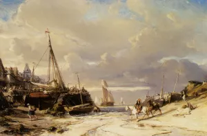 Un Porte en Bretagne by Eugene Isabey - Oil Painting Reproduction