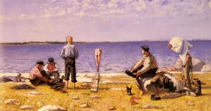 Boys On The Beach by Eugene Jansson - Oil Painting Reproduction