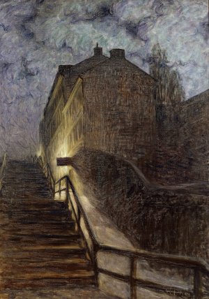 Motif from Timmermansgatan by Eugene Jansson Oil Painting