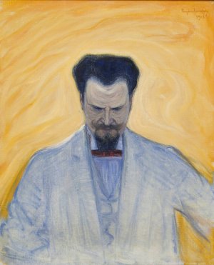 Portrait of Ernest Thiel by Eugene Jansson Oil Painting