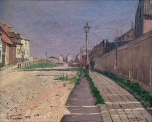 Roslagsgatan by Eugene Jansson Oil Painting