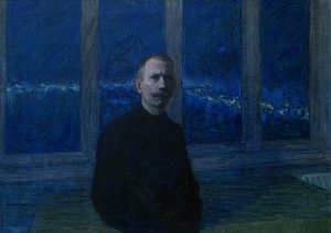 Self-portrait by Eugene Jansson Oil Painting