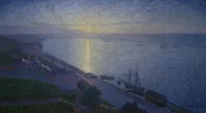 Sunset by Eugene Jansson Oil Painting