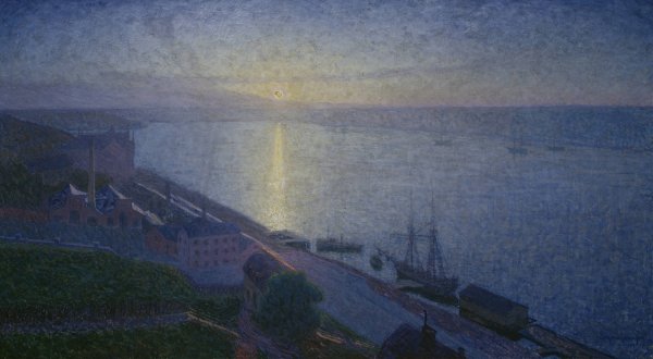 Sunset  by Eugene Jansson - Hand-Painted Oil Painting Reproduction