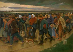 Last Eyesight Oil painting by Eugene Laermans