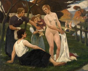 Oasis by Eugene Laermans Oil Painting