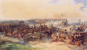 A Military Review at Woolwich by Eugene Lami Oil Painting