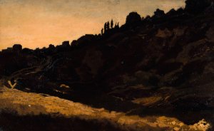 Vue de Montmartre by Eugene Lavieill Oil Painting