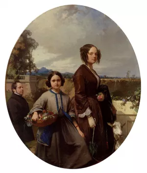 La Famille Havin painting by Eugene Lepoittevin
