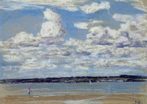 An Estuary in Brittany painting by Eugene-Louis Boudin
