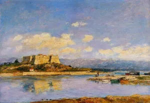 Antibes, Fort Carre by Eugene-Louis Boudin - Oil Painting Reproduction