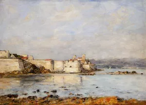 Antibes, the Fortifications by Eugene-Louis Boudin - Oil Painting Reproduction