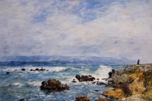 Antibes, the Point of the Islet by Eugene-Louis Boudin - Oil Painting Reproduction