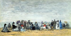 Beach Scene at Trouville