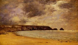 Camaret, the Bay by Eugene-Louis Boudin Oil Painting