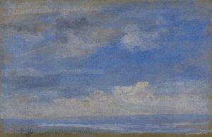 Clouds by Eugene-Louis Boudin Oil Painting