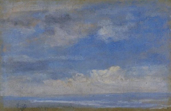 Clouds by Eugene-Louis Boudin - Hand-Painted Oil Painting Reproduction