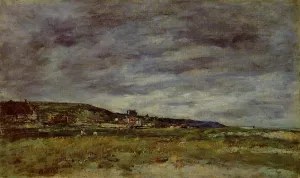 Deauville, the Dunes by Eugene-Louis Boudin Oil Painting