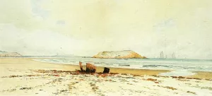 Harbor Scene painting by Eugene-Louis Boudin