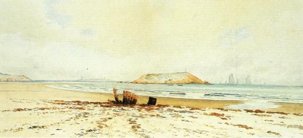 Harbor Scene by Eugene-Louis Boudin - Hand-Painted Oil Painting Reproduction