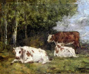 Norman Pasture Oil painting by Eugene-Louis Boudin