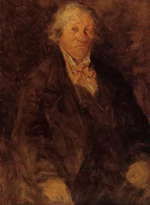Portrait of the Artist's Father (Leonard-Sebastien Boudin) by Eugene-Louis Boudin Oil Painting