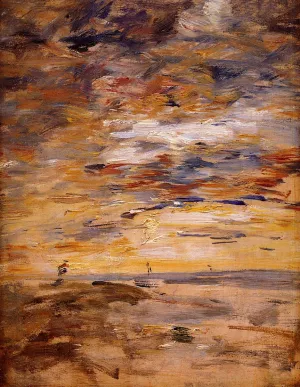 Sky at Sunset painting by Eugene-Louis Boudin