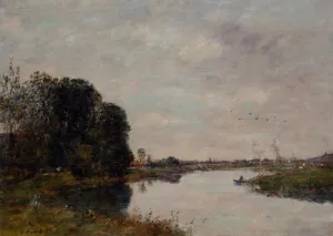 The Toques at Saint-Arnoult by Eugene-Louis Boudin - Oil Painting Reproduction
