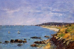 Trouville, View from the Heights by Eugene-Louis Boudin Oil Painting