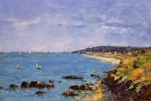 Trouville, View from the Heights by Eugene-Louis Boudin Oil Painting
