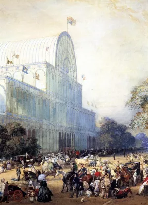 The Inauguration of Crystal Palace by Eugene Louis Lami Oil Painting