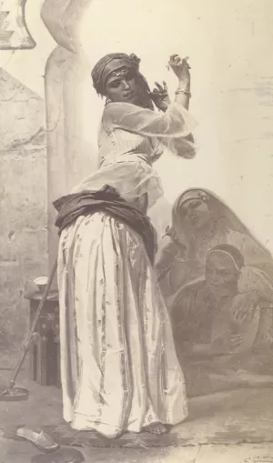 Une Danseuse de Cairo by Eugene Pierre Francois Giraud - Oil Painting Reproduction