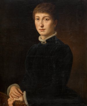 Madame Van Soom by Eugene Siberdt Oil Painting