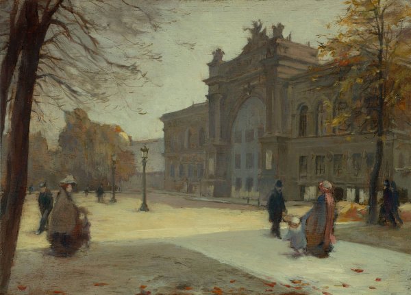 Main Product Photo of Le Palais de l'industrie  Painting by Eugene Trigoulet