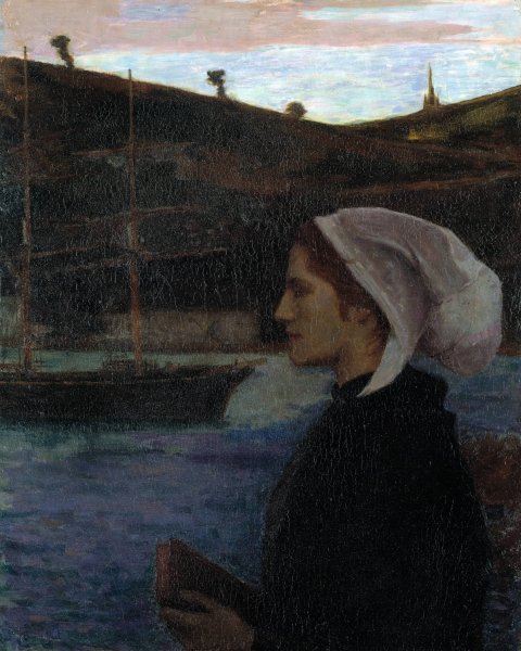 Main Product Photo of A Breton Sunday  Painting by Eugene Vail