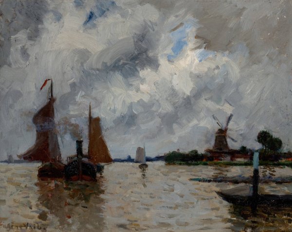 Main Product Photo of Dordrecht Painting by Eugene Vail