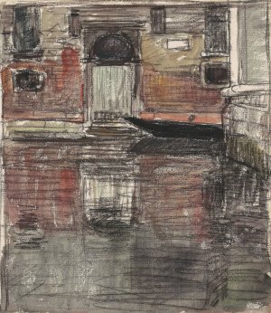 Reflections, Venetian Canal by Eugene Vail Oil Painting